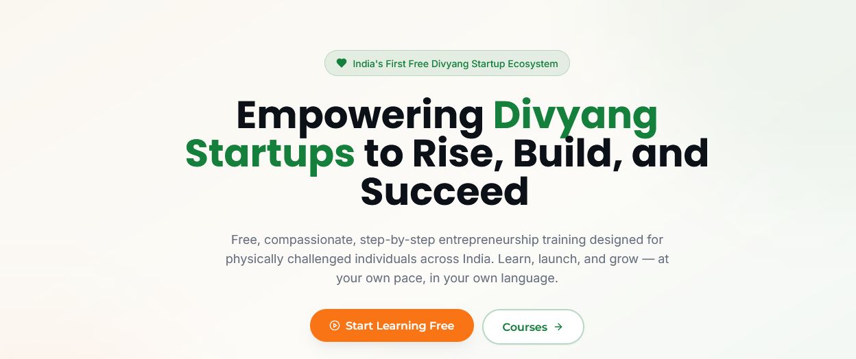 Divyang Log Divyang Startup | Skill Training for Divyang Entrepreneurs